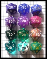 Dice : Dice - 20D - ZZ Group Misc Chessex 6 Class Photo - FA collection buy Dec 2010